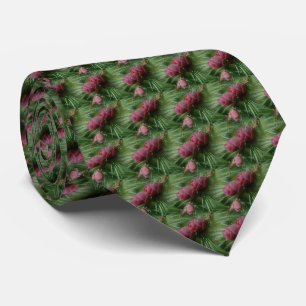 Pine Cones And Pine Needles Nature Pattern  Tie