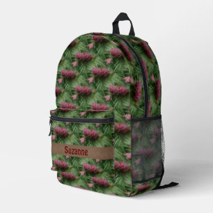 Pine Cones And Pine Needles Nature Personalized Printed Backpack