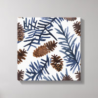 Pine Cones & Branches | Watercolor Winter Painting