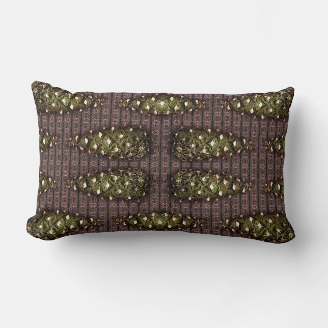 Pine Cones by Alexandra Cook Lumbar Pillow (Front)