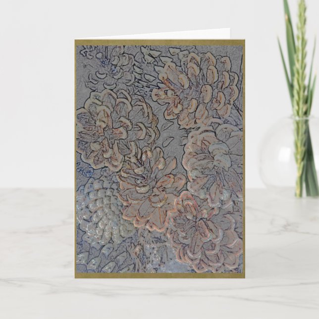 Pine cones card (Front)