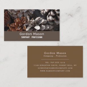 Pine Cones, Conifer Business Card