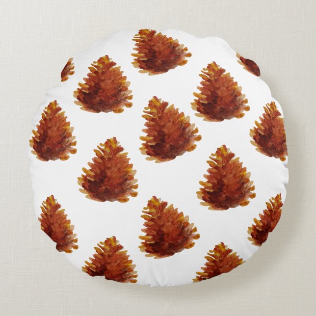 Pine cônes Coussin de dessin (Devant)
