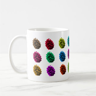 Pine Cones in Colour Mug