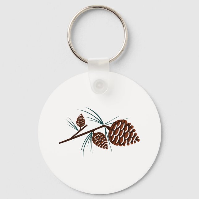 Pine Cones Keychain (Front)
