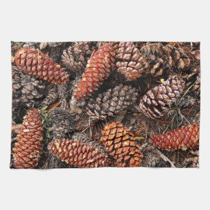Pine Cones Kitchen Towel