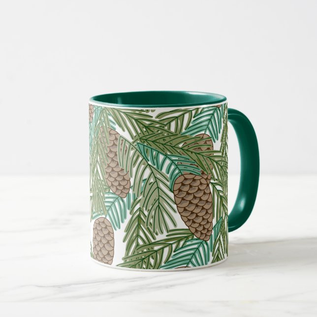 Pine Cones Mug (Front Right)