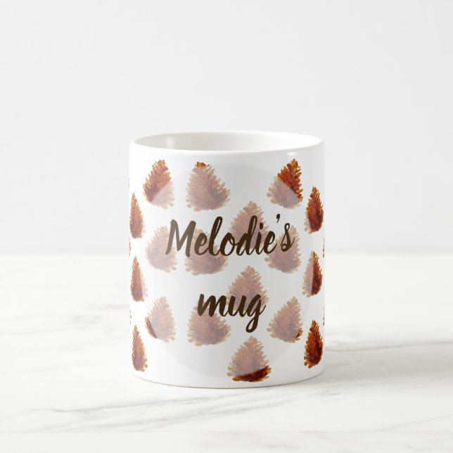 Pine Cones Pattern  Mug (Center)