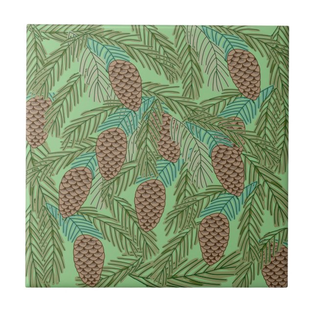 Pine Cones Tile (Front)