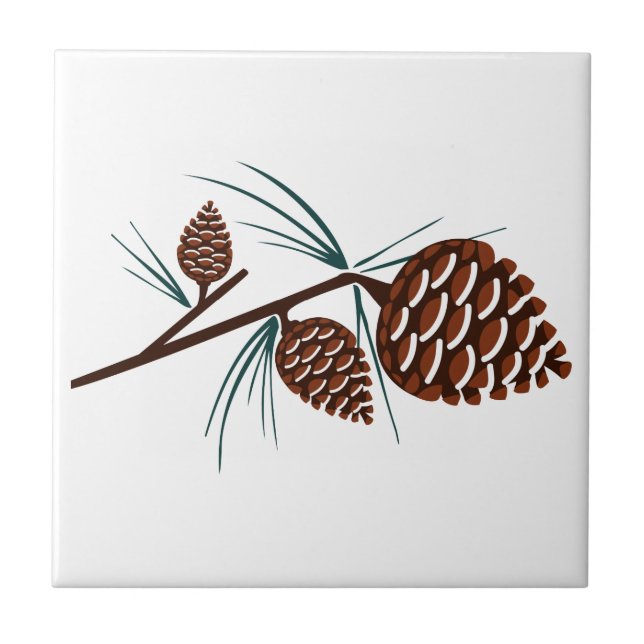Pine Cones Tile (Front)