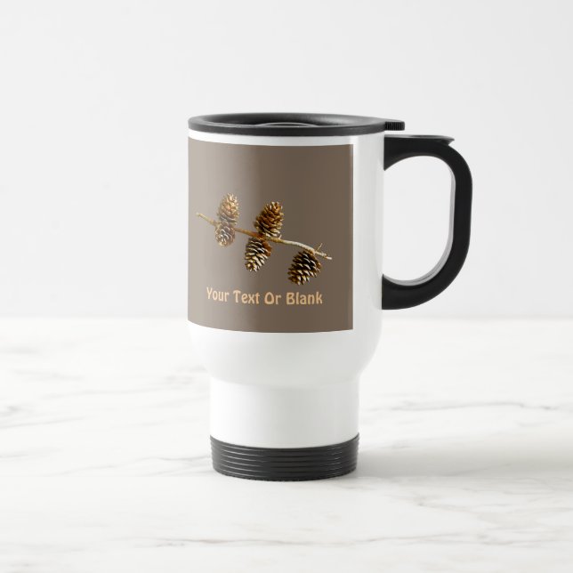 Pine Cones Travel Mug (Right)