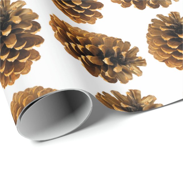 Pine cones Wrapping Paper (Roll Corner)
