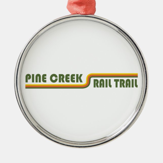 Pine Creek Rail Trail Metal Ornament (Front)