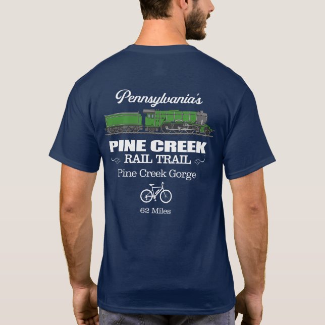 Pine Creek Rail Trail (RT2) T-Shirt (Back)