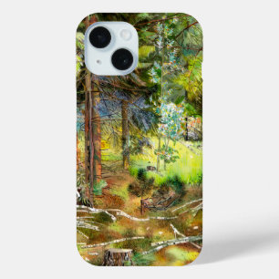 Pine forest iPhone 15 case