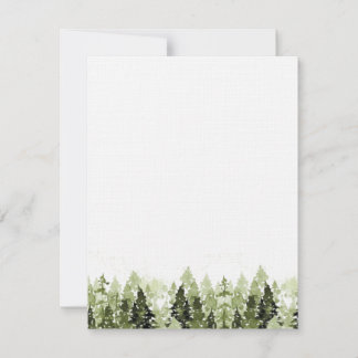 Pine Forest Flat Note Card