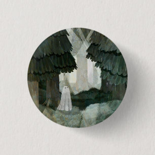 Pine Forest Ghost 1 Inch Round Button