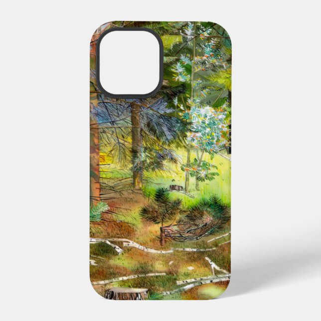 Pine forest iPhone case (Back)