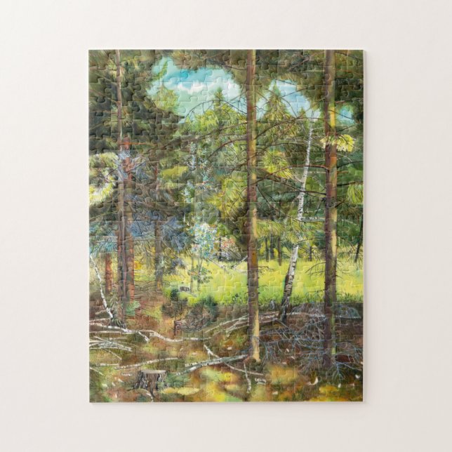 Pine forest jigsaw puzzle (Vertical)
