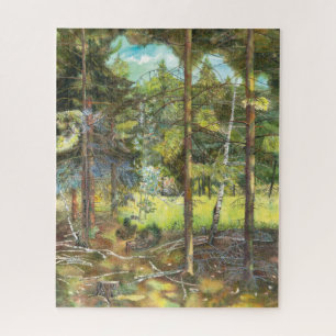 Pine forest jigsaw puzzle