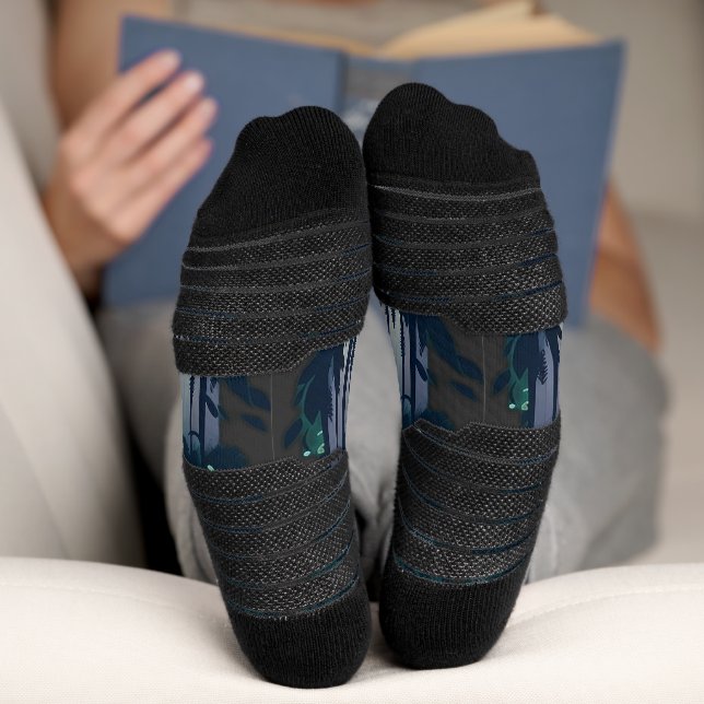 Pine Forest Landscape Socks (Bottom)