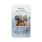 Pine Forest Nature Funeral Memorial Prayer Card