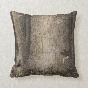 Pine Forest, Oregon Throw Pillow