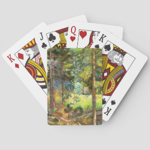 Pine forest playing cards