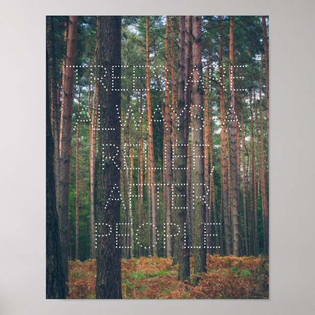 Pine forest poster (Front)
