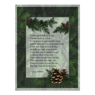 Pine Forest Trees Poster Print