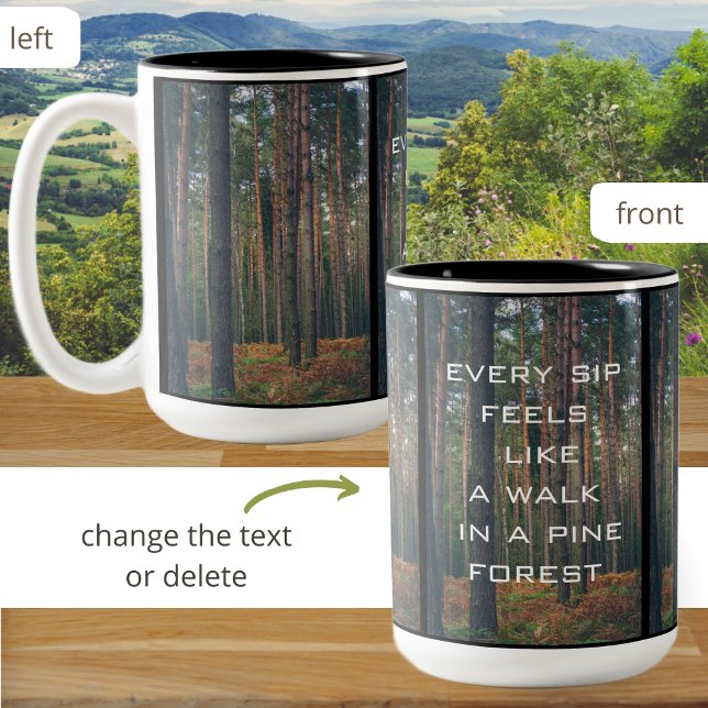 Pine forest  Two-Tone coffee mug (Creator Uploaded)