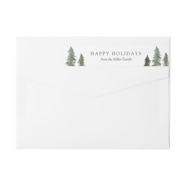 Pine Forest Wrap Around Label (Back)