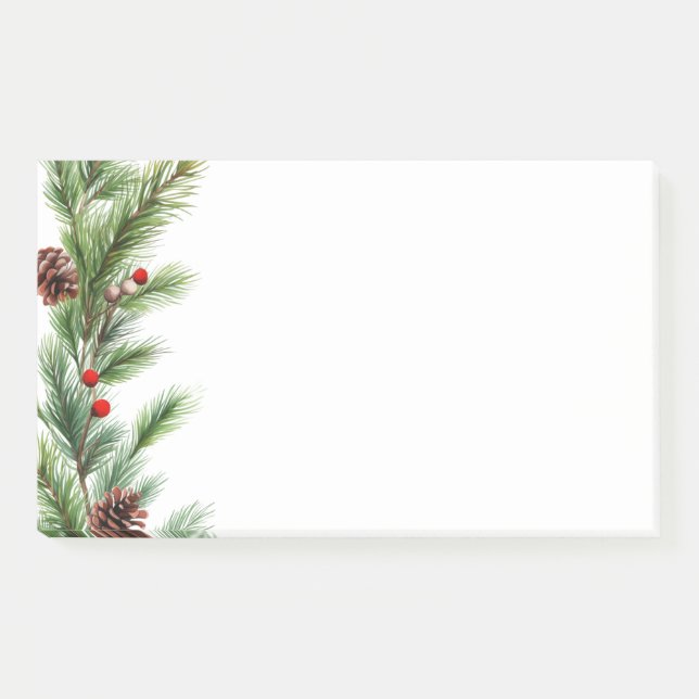 Pine Garland Post-it-Notes Post-it Notes (Front)