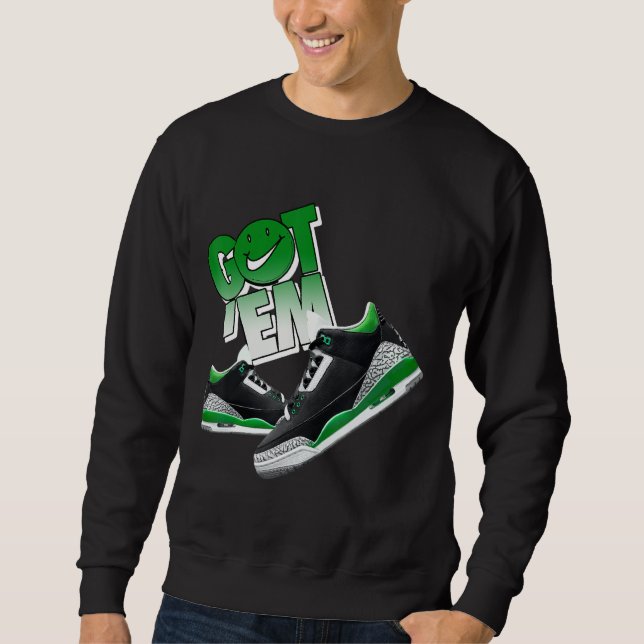 Pine Green 3s Tees To Match Sneaker Match Tees Got (Front)