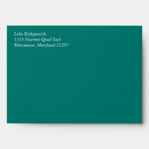 Pine Green A7 5x7 Envelopes With Return Address