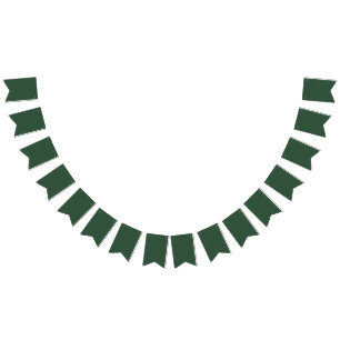 Pine Green Bunting Flags