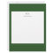 Pine Green Classic Border Monogram Correspondence 