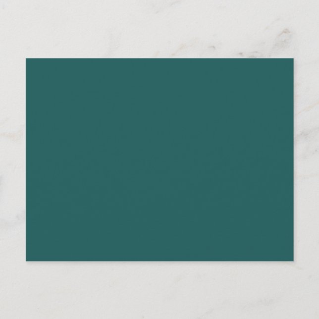 Pine Green Forest Solid Trend Colour Background Postcard (Front)
