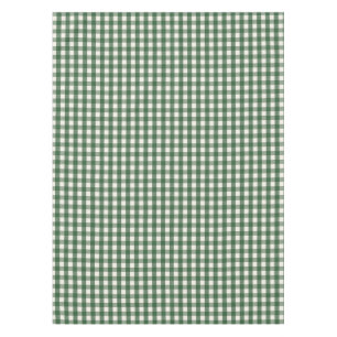 Pine Green Gingham Christmas Tablecloth