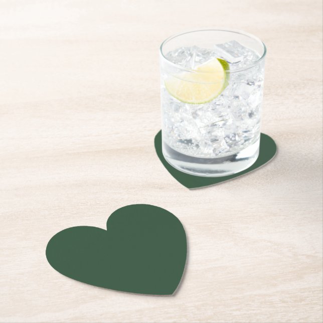 Pine Green Paper Coaster (Insitu)