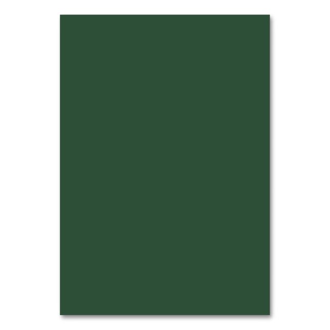 Pine Green Table Number (Front)