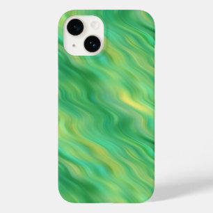 Pine Green Wavy Texture Case-Mate iPhone 14 Case