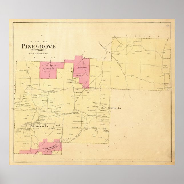 Pine Grove Township Poster (Front)