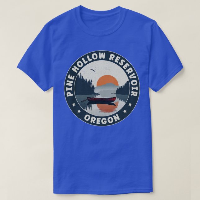 Pine Hollow Reservoir Oregon Sunset T-Shirt (Design Front)