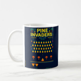 Pine Invaders-Pineapple Empire Retro Games Series Coffee Mug