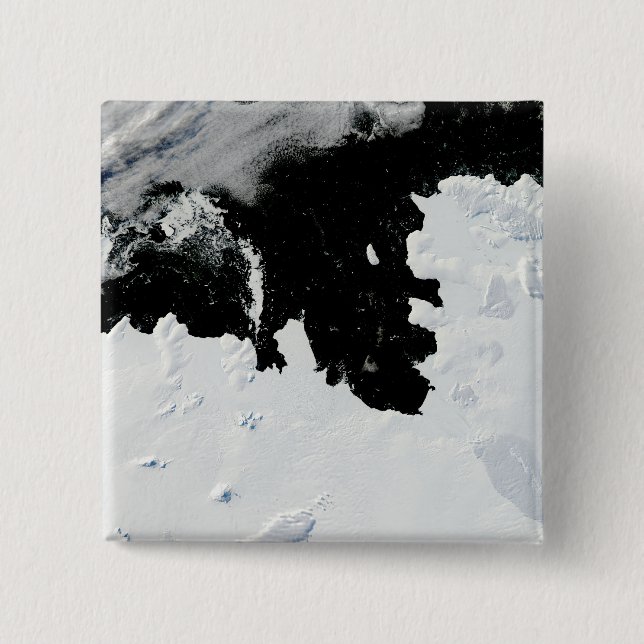 Pine Island Bay in West Antarctica 2 Inch Square Button (Front)