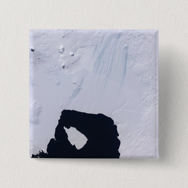 Pine Island Glacier 2 Inch Square Button (Front)