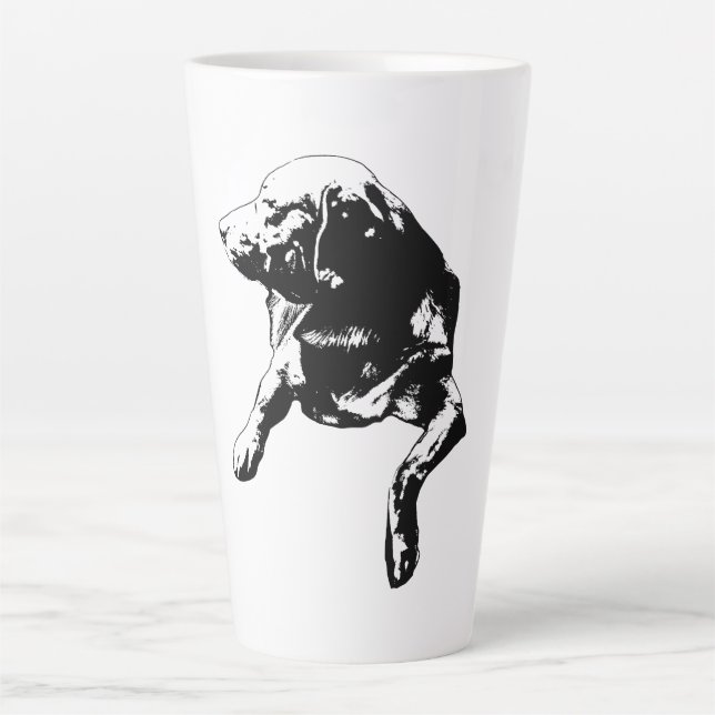 Pine-Lane Welcome, Head-Turn Lab Latte Mug (Front)
