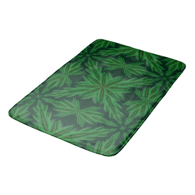 Pine Mandala Forest Bath Mat (Angled)