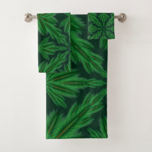 Pine Mandala Forest Bath Towel Set